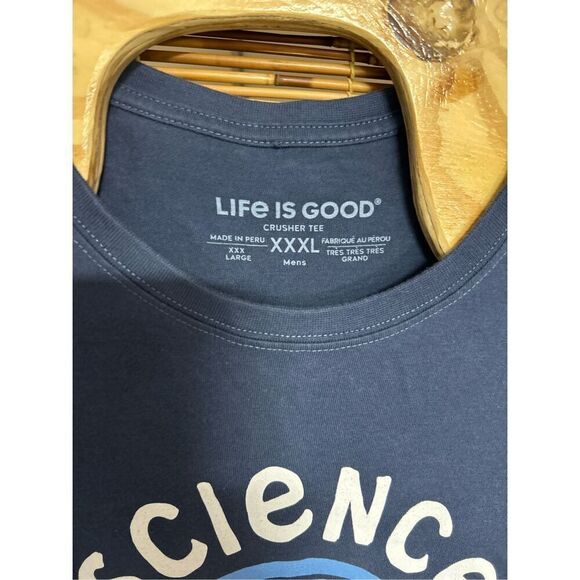 Life Is Good Science It's Like Magic But Real XXXL Blue Crusher T-Shirt - Picture 3 of 4
